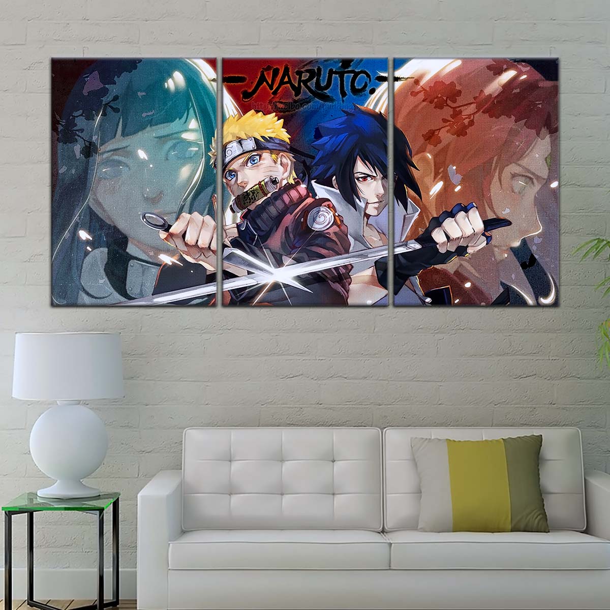 Naruto Wall Art - NA5024 - Sakura Haruno - Hinata Hyuga - Naruto Uzumaki - Sasuke Uchiha - Naruto Poster - Naruto Canvas