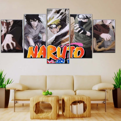 Naruto Wall Art - NA5027 - Naruto Uzumaki - Sasuke Uchiha - Kakashi Hatake - Itachi Uchiha - Naruto Poster - Naruto Canvas