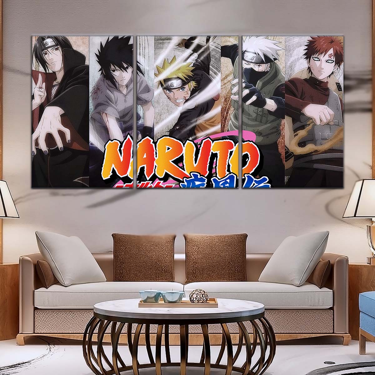 Naruto Wall Art - NA5027 - Naruto Uzumaki - Sasuke Uchiha - Kakashi Hatake - Itachi Uchiha - Naruto Poster - Naruto Canvas