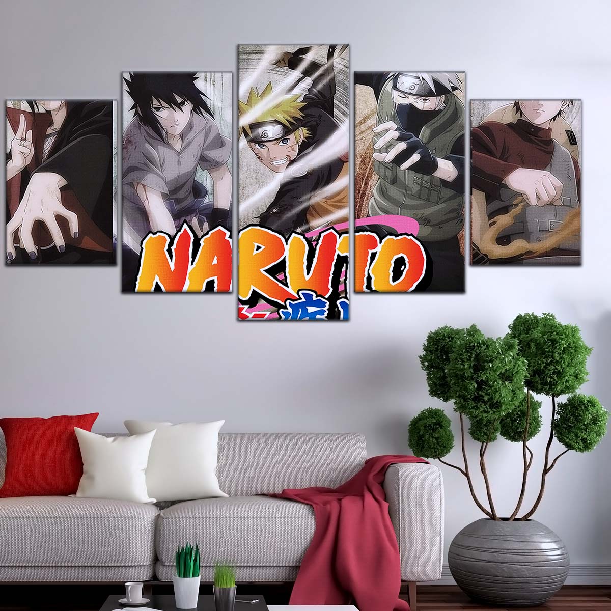 Naruto Wall Art - NA5027 - Naruto Uzumaki - Sasuke Uchiha - Kakashi Hatake - Itachi Uchiha - Naruto Poster - Naruto Canvas