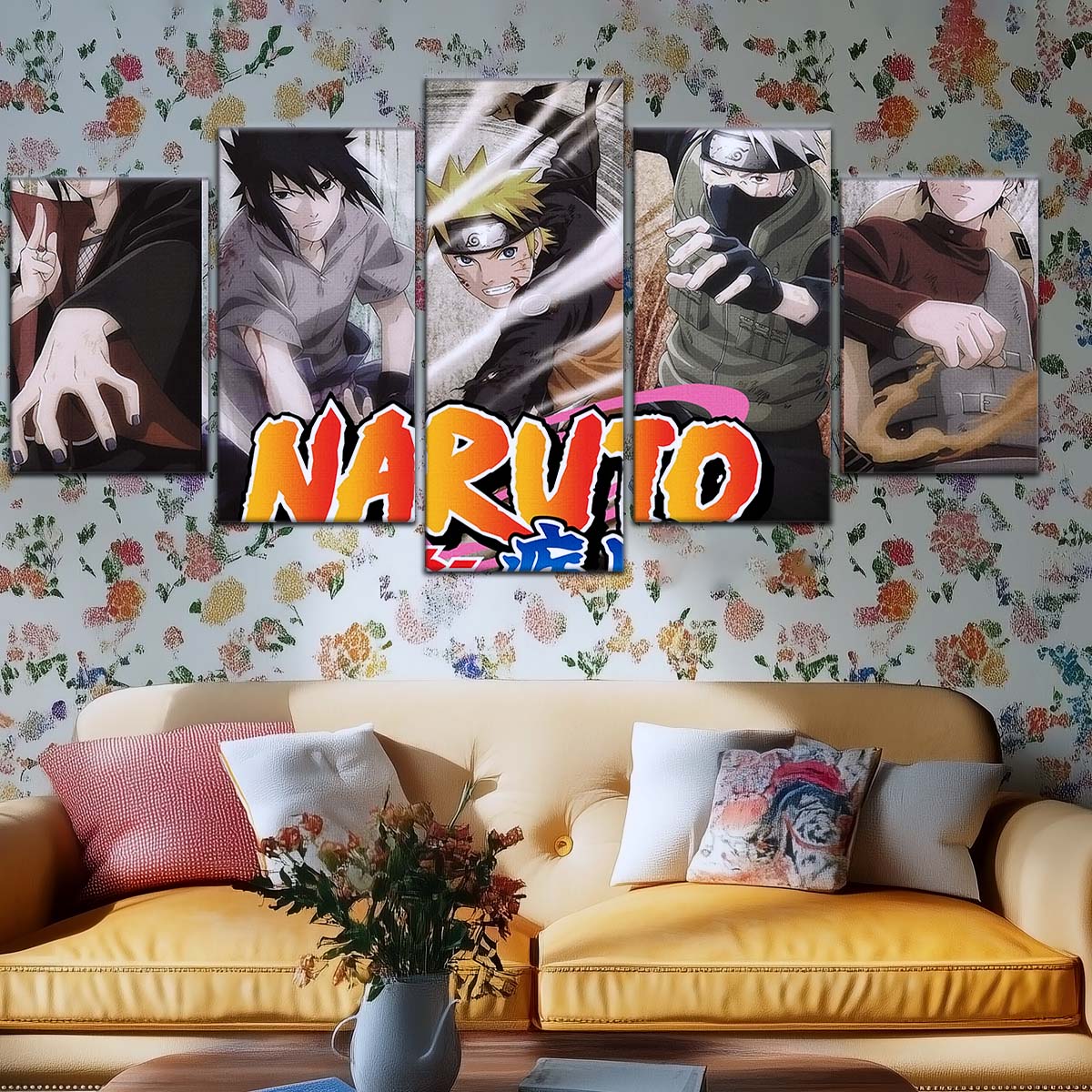 Naruto Wall Art - NA5027 - Naruto Uzumaki - Sasuke Uchiha - Kakashi Hatake - Itachi Uchiha - Naruto Poster - Naruto Canvas