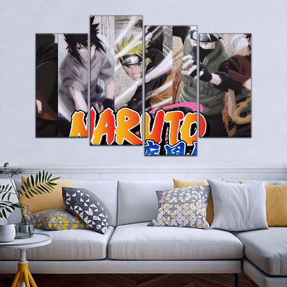 Naruto Wall Art - NA5027 - Naruto Uzumaki - Sasuke Uchiha - Kakashi Hatake - Itachi Uchiha - Naruto Poster - Naruto Canvas