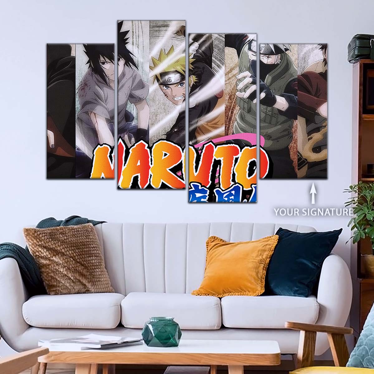 Naruto Wall Art - NA5027 - Naruto Uzumaki - Sasuke Uchiha - Kakashi Hatake - Itachi Uchiha - Naruto Poster - Naruto Canvas