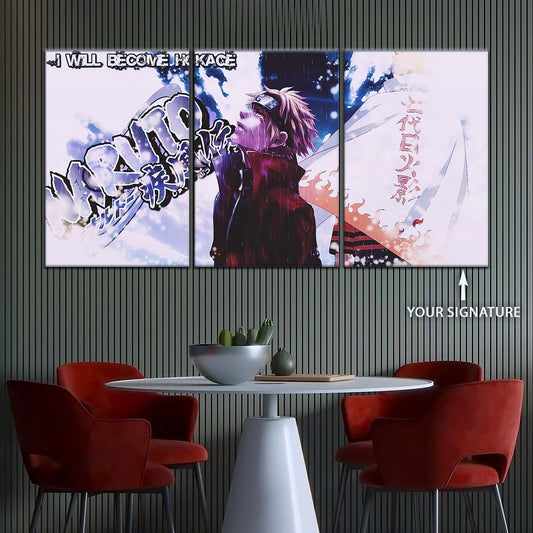 Naruto Wall Art - NA5037 - Naruto Uzumaki - I Will Become Hokage - Naruto Poster - Naruto Canvas