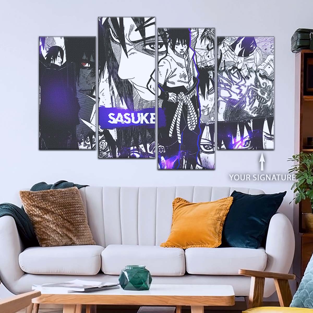 Naruto Wall Art - NA5045 - Sasuke Uchiha - Naruto Poster - Naruto Canvas