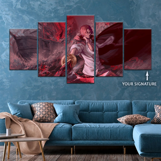 One Piece Canvas Wall Art - OP5017 - Red Hair Shanks