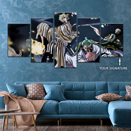 One Piece Canvas Wall Art - OP5028 - Sanji - Roronoa Zoro - Toko