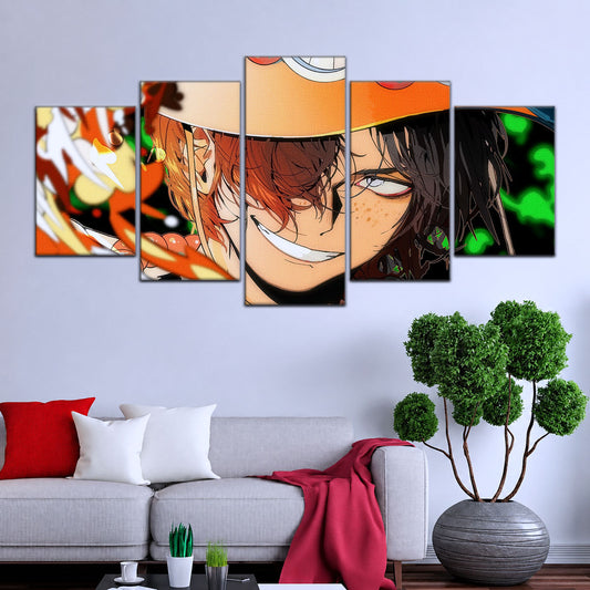 One Piece Canvas Wall Art - OP5034 - Portgas D. Ace Fire Fist