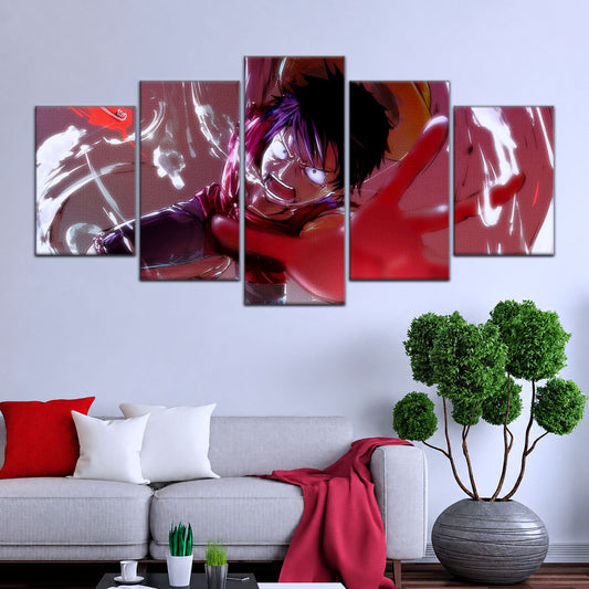 One Piece Canvas Wall Art - OP5037 - Luffy's Fierce Reach