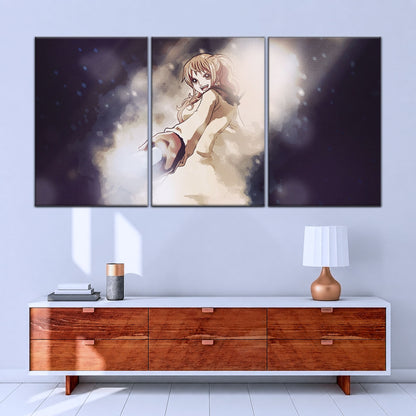 One Piece Canvas Wall Art - Nami Cat Burglar 5 Piece Split Panel Anime Poster - Framed Ready to Hang Living Room & Man Cave Decor - OP5054