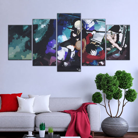 One Piece Canvas Wall Art - OP5074 - Monster Trio - Monkey D. Luffy - Roronoa Zoro - Sanji
