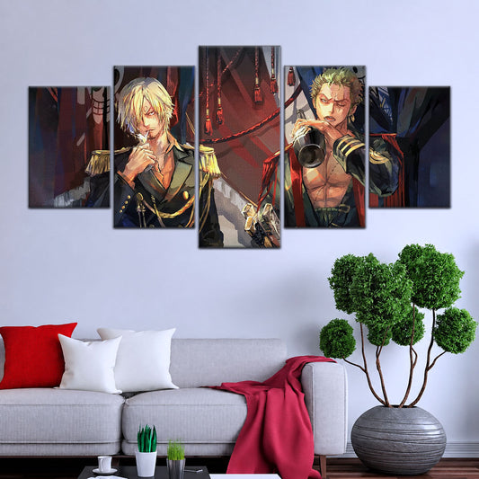One Piece Canvas Wall Art - OP5078 - Roronoa Zoro Three Sword Style - Sanji