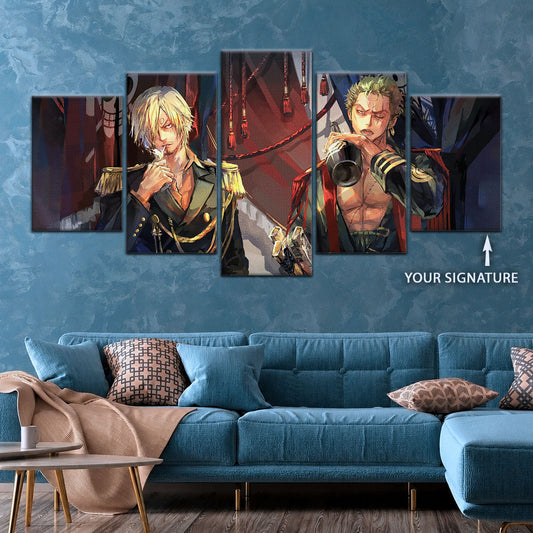 One Piece Canvas Wall Art - OP5078 - Roronoa Zoro Three Sword Style - Sanji