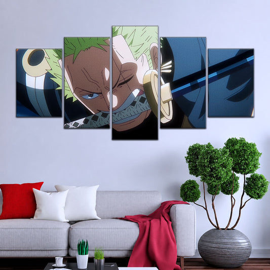 One Piece Canvas Wall Art - OP5082 - Roronoa Zoro Three Sword Style