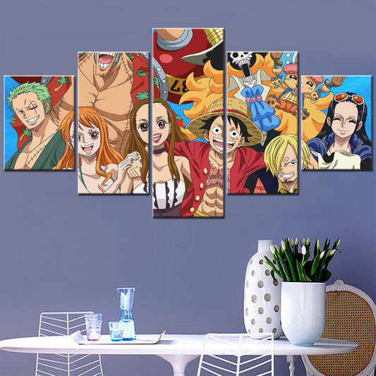 One Piece Canvas Wall Art - OP5120 - Monkey D. Luffy - Roronoa Zoro - Sanji - Straw Hat Crew
