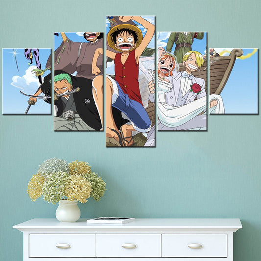 One Piece Monster Trio Canvas Wall Art - OP5123 - Monkey D. Luffy - Roronoa Zoro - Sanji