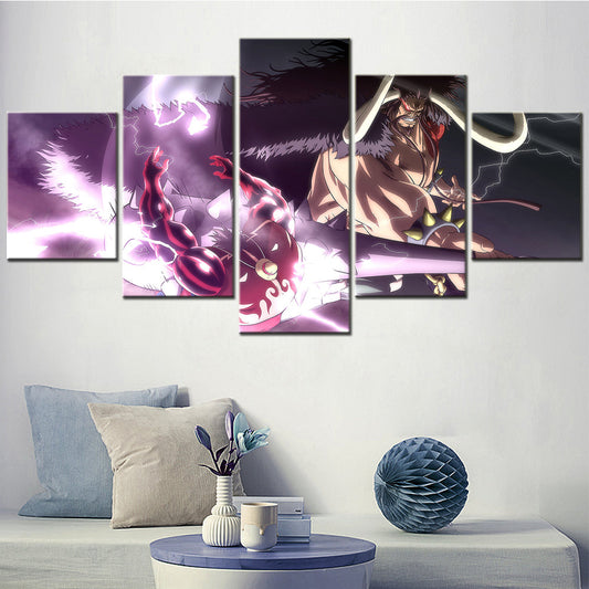 One Piece Canvas Wall Art - OP5157 - Gear Fourth Luffy Unleashed vs Kaido
