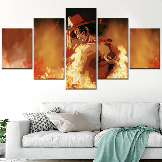 One Piece Canvas Wall Art - OP5159 - Fire Fist Ace