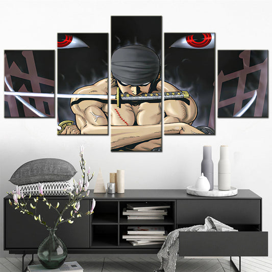 One Piece Canvas Wall Art - OP5168 - Roronoa Zoro Three Sword Style