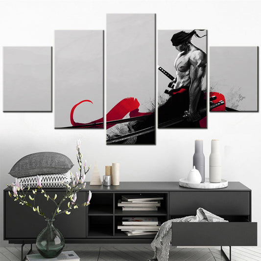 One Piece Canvas Wall Art - OP5172 - Roronoa Zoro Three Sword Style