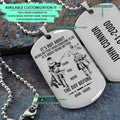 OPD016 - It's Not About Being Better Than Someone Else - It's About Being Better Than You Were The Day Before - Monkey D. Luffy - Roronoa Zoro - One Piece Dog Tag - Engrave Silver Dog Tag
