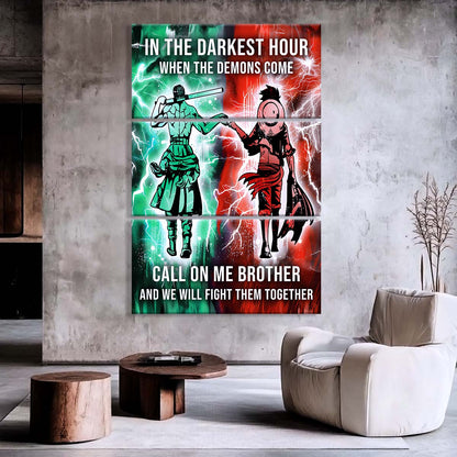 One Piece - 3 Piece Wall Art - OP001 - Call On me Brother - Monkey D. Luffy - Roronoa Zoro - One Piece Canvas