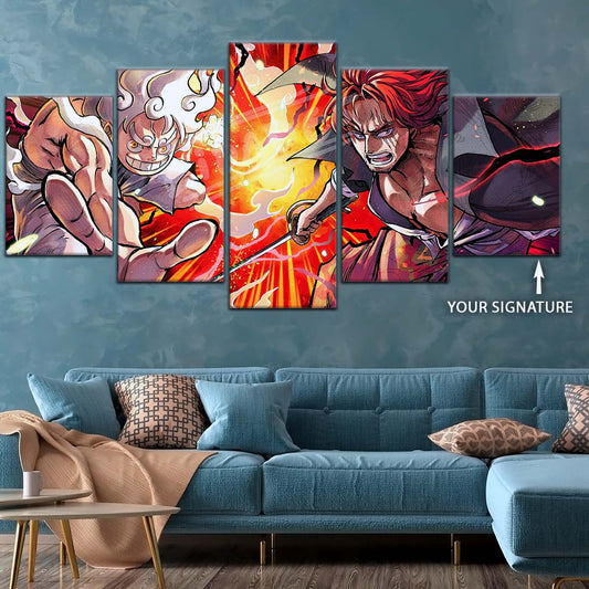 One Piece Wall Art - OP5026 - Monkey D. Luffy - Shanks - One Piece Poster - One Piece Canvas