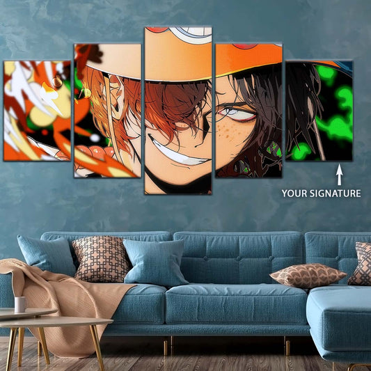 One Piece Wall Art - OP5034 - Portgas D. Ace - One Piece Poster - One Piece Canvas