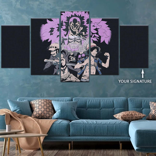 One Piece Wall Art - OP5097 - Monkey D. Luffy - Trafalgar Law - Donquixote Doflamingo - One Piece Poster - One Piece Canvas
