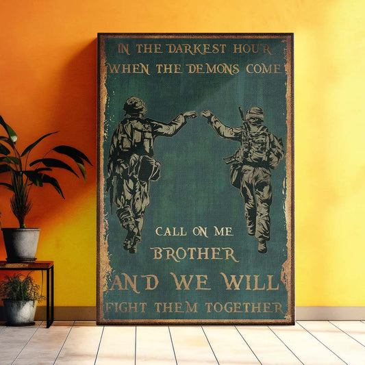 SD040 - Call On Me Brother - English - Soldier - Vertical Poster - Vertical Canvas - Soldier Poster