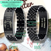 SDB004 - Call On Me Brother - English - Soldier - Army - Black Engrave Bracelet