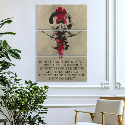 Samurai - 3 Piece Wall Art - SA071 - Don't Ever Think That The Reason - Samurai Canvas
