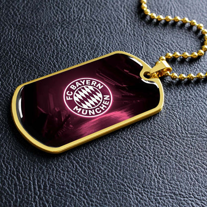 Soccer - SCD002 - FC Bayern Munich - Soccer Dog Tag - Military Ball Chain - Luxury Dog Tag