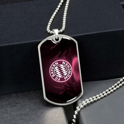 Soccer - SCD002 - FC Bayern Munich - Soccer Dog Tag - Military Ball Chain - Luxury Dog Tag