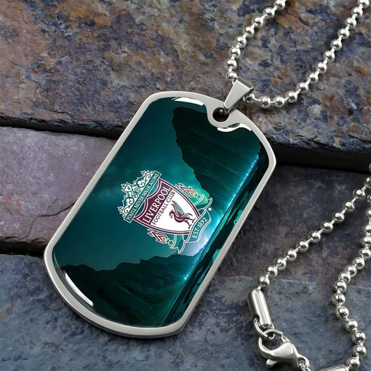 Soccer - SCD006 - You Never Walk Alone - Liverpool FC - Football Club - Soccer Dog Tag - Military Ball Chain - Luxury Dog Tag