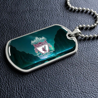 Soccer - SCD006 - You Never Walk Alone - Liverpool FC - Football Club - Soccer Dog Tag - Military Ball Chain - Luxury Dog Tag