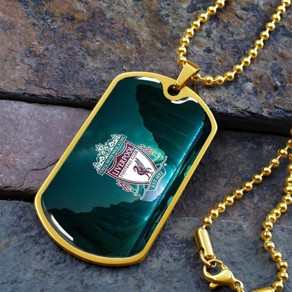 Soccer - SCD006 - You Never Walk Alone - Liverpool FC - Football Club - Soccer Dog Tag - Military Ball Chain - Luxury Dog Tag
