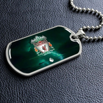 Soccer - SCD008 - You Never Walk Alone - Liverpool FC - Football Club - Soccer Dog Tag - Military Ball Chain - Luxury Dog Tag