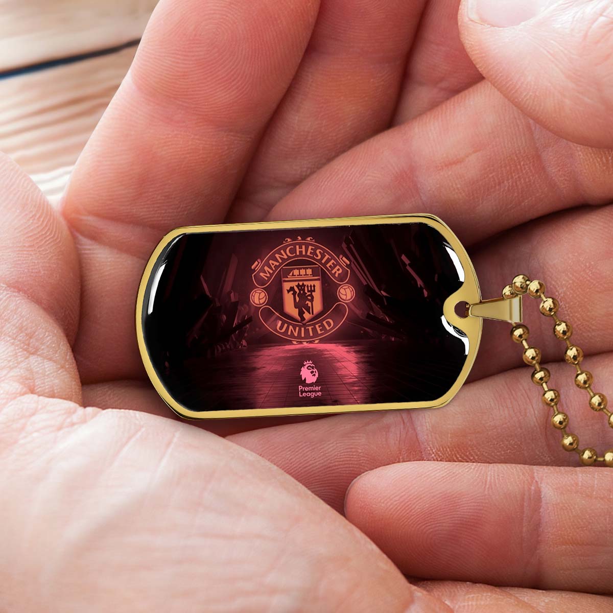 Soccer - SCD012 - Manchester United - Soccer Dog Tag - Military Ball Chain - Luxury Dog Tag