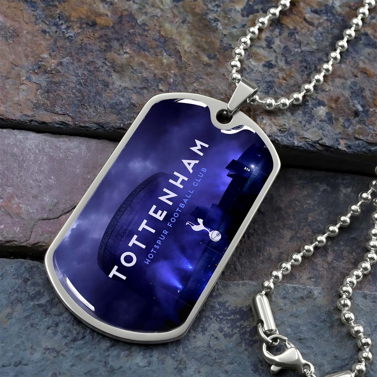 Soccer - SCD034 - Tottenham Hotspur F.C - Soccer Dog Tag - Military Ball Chain - Luxury Dog Tag