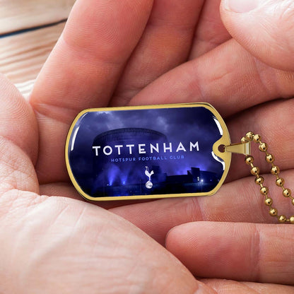 Soccer - SCD034 - Tottenham Hotspur F.C - Soccer Dog Tag - Military Ball Chain - Luxury Dog Tag