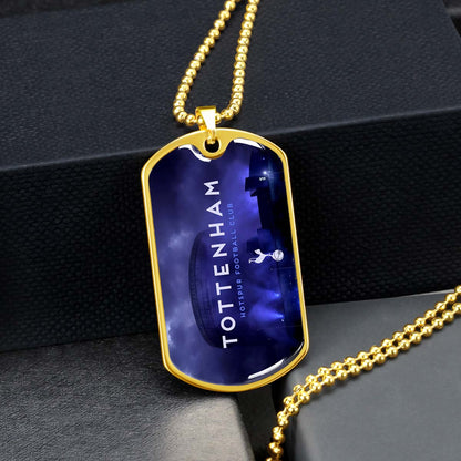 Soccer - SCD034 - Tottenham Hotspur F.C - Soccer Dog Tag - Military Ball Chain - Luxury Dog Tag