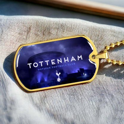 Soccer - SCD034 - Tottenham Hotspur F.C - Soccer Dog Tag - Military Ball Chain - Luxury Dog Tag