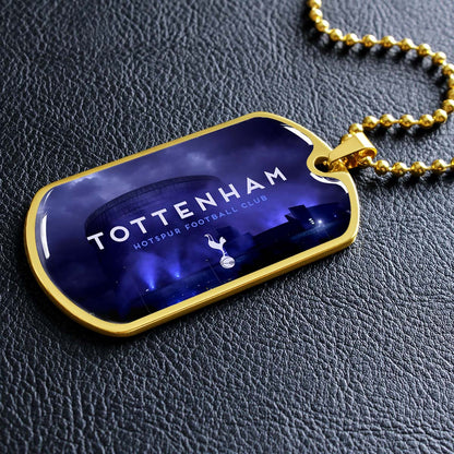 Soccer - SCD034 - Tottenham Hotspur F.C - Soccer Dog Tag - Military Ball Chain - Luxury Dog Tag