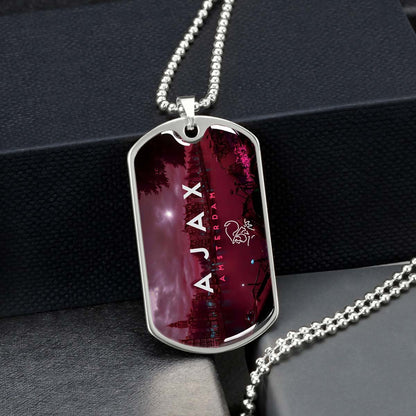Soccer - SCD035 - Ajax Amsterdam - Soccer Dog Tag - Military Ball Chain - Luxury Dog Tag