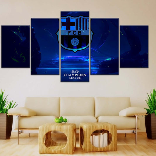 Soccer Wall Art - FB5057 - Champions League FC Barcelona - Soccer Poster - Soccer Canvas