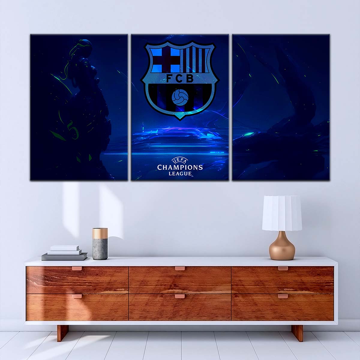 Soccer Wall Art - FB5057 - Champions League FC Barcelona - Soccer Poster - Soccer Canvas