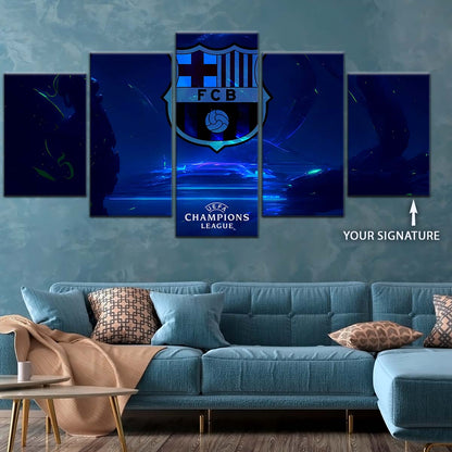 Soccer Wall Art - FB5057 - Champions League FC Barcelona - Soccer Poster - Soccer Canvas