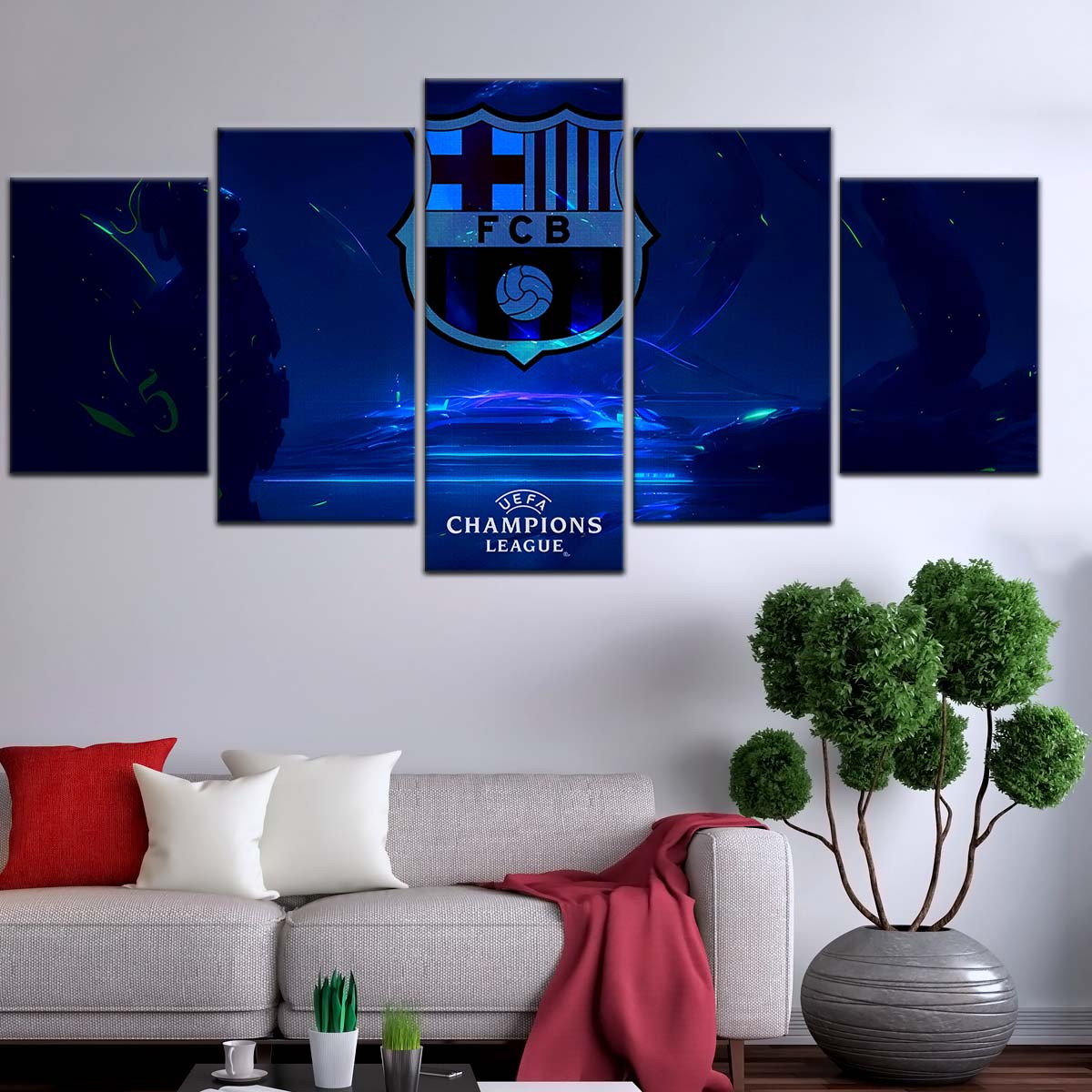 Soccer Wall Art - FB5057 - Champions League FC Barcelona - Soccer Poster - Soccer Canvas