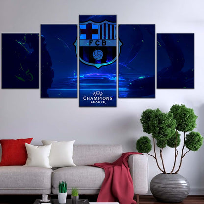 Soccer Wall Art - FB5057 - Champions League FC Barcelona - Soccer Poster - Soccer Canvas
